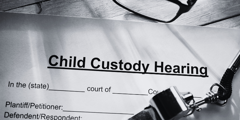 Child custody hearing form
